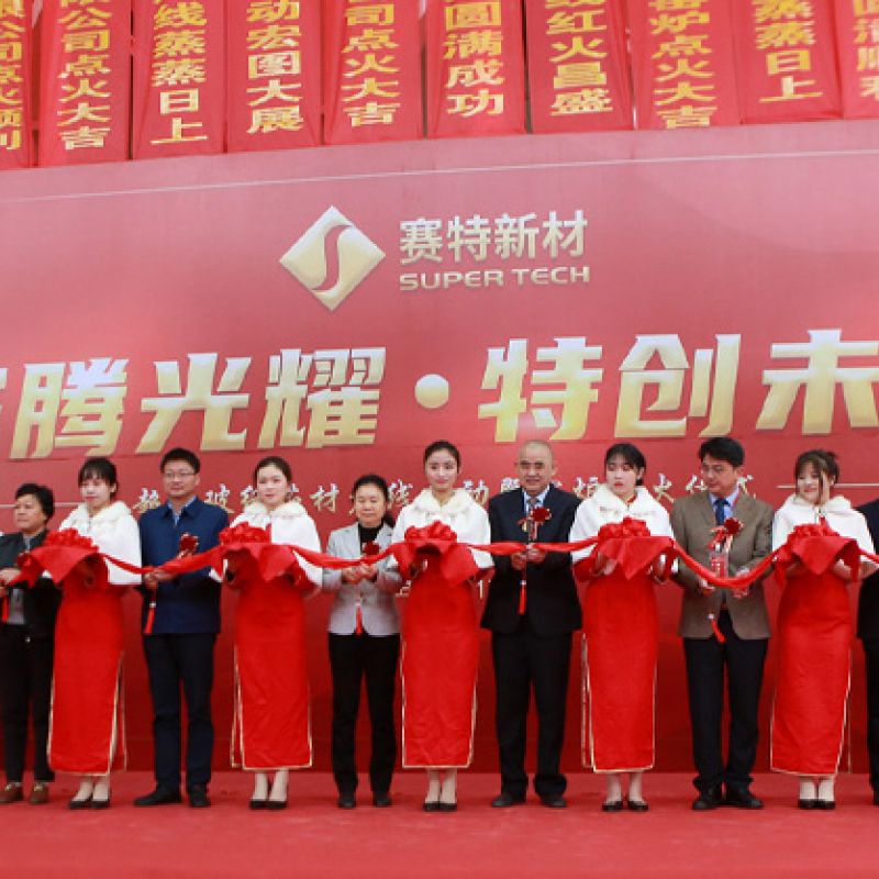 赛特新材超细玻纤芯材项目启动暨窑炉点火仪式成功举办